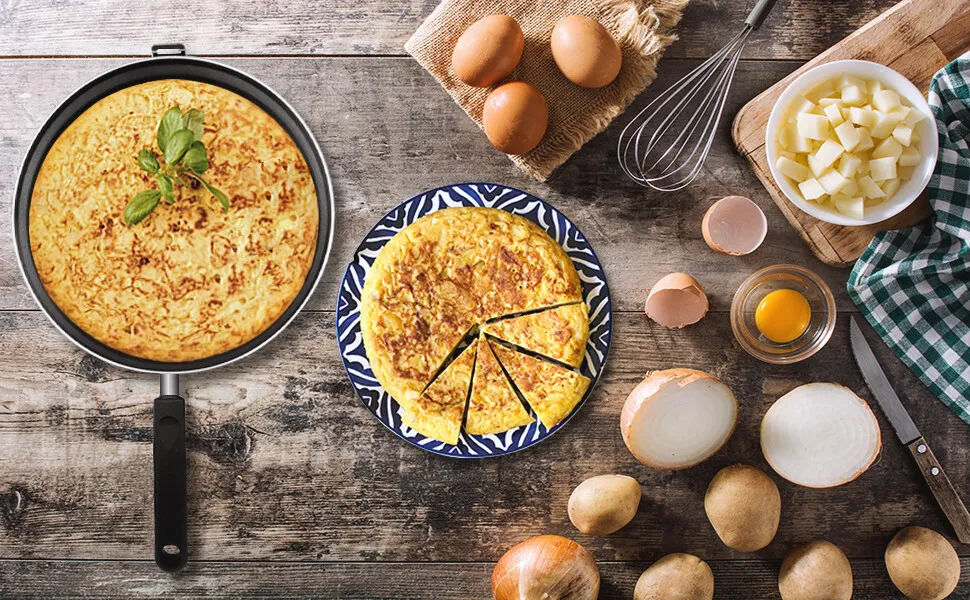 La tortilla española o tortilla de patatas